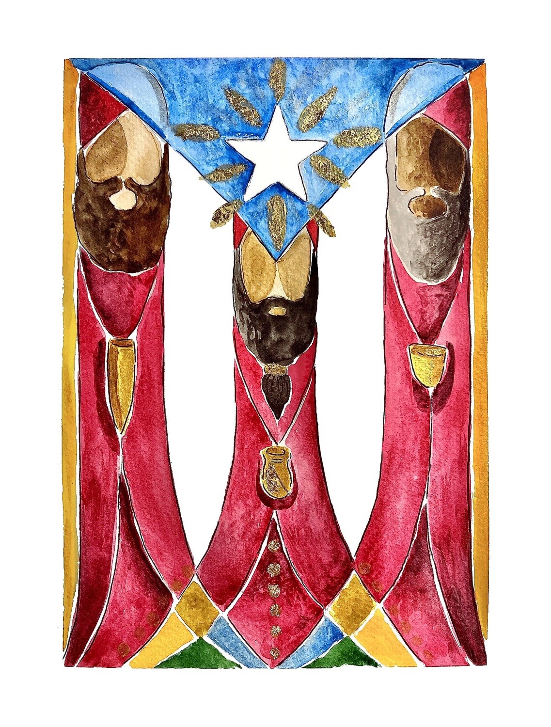 Art print Reyes Boricuas