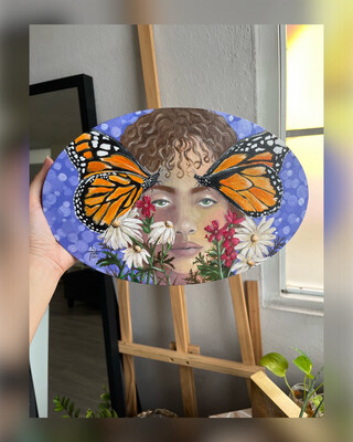 Monarca florecida (obra original)