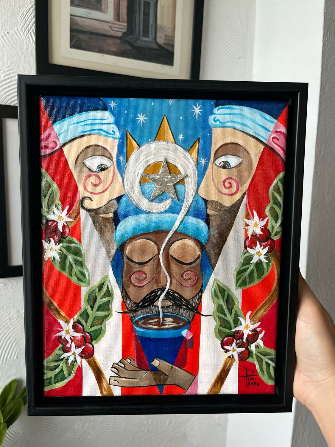 Reyes del café . Obra original