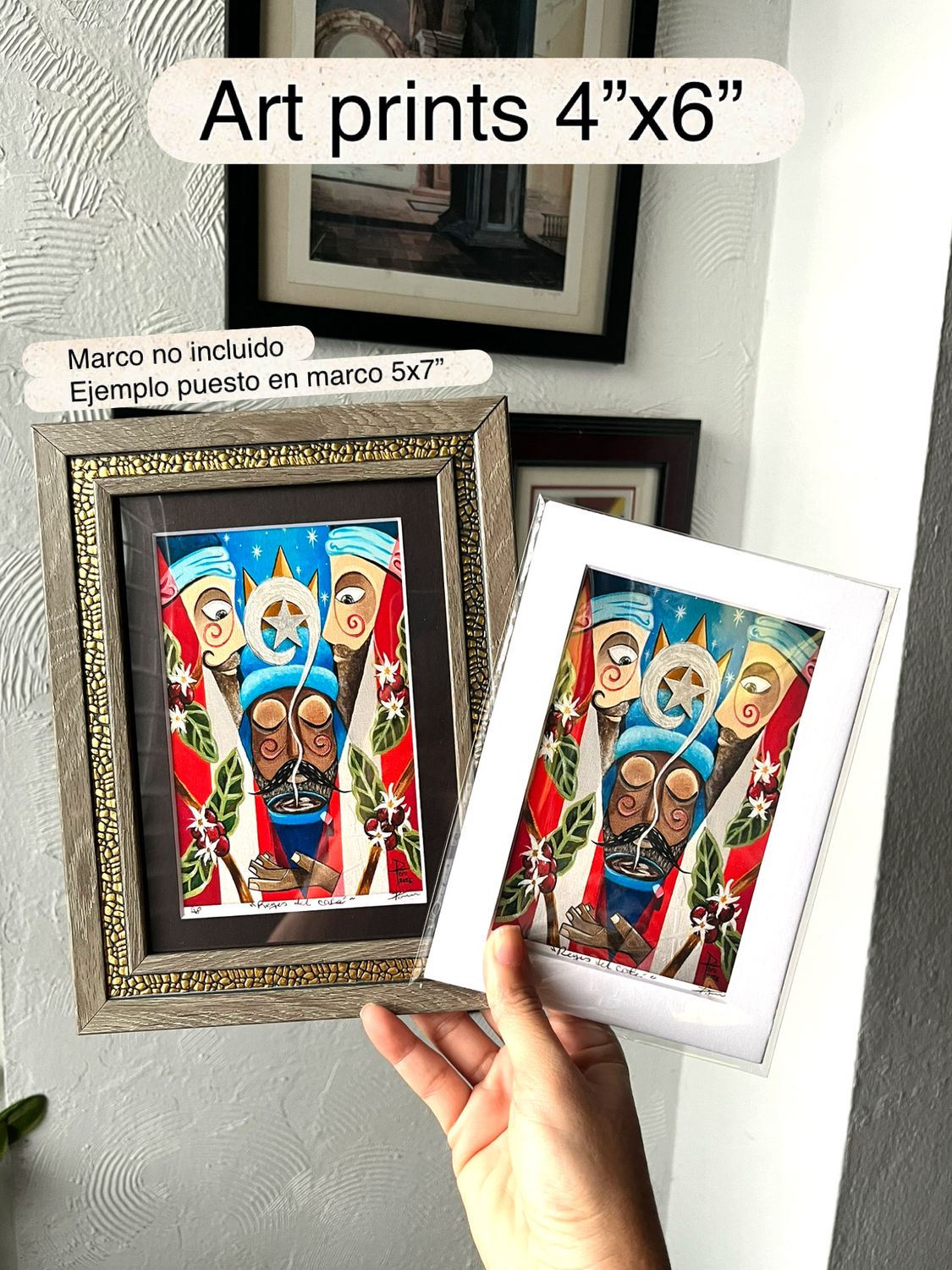 “Reyes del café” prints