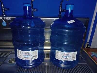 5 gallon bottle, no handle  with purifier water
