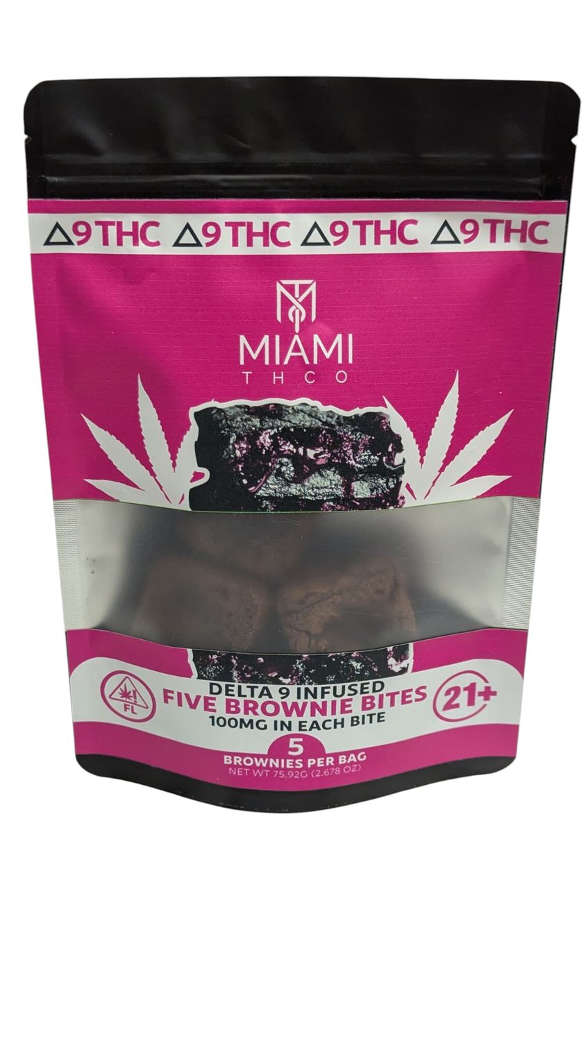 Delta 8 Chocolate Brownies (Five)