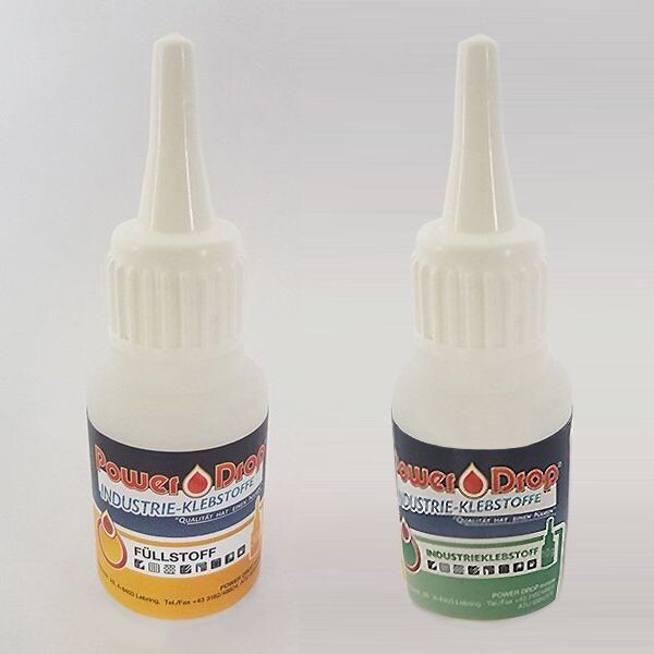 AKTION PowerDrop Industriekleber universal 20g + Füllstoff 30g