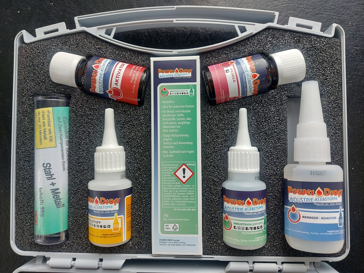 Powerdrop Reparaturkoffer 7-teilig  &quot;Haushalt-Hobby- Modellbau&quot;