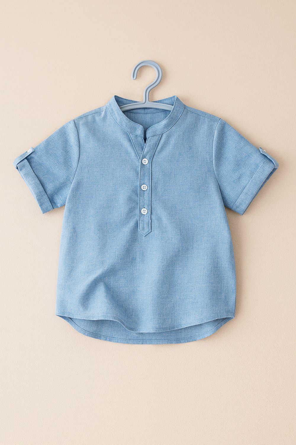 قميص مغربي سمائي