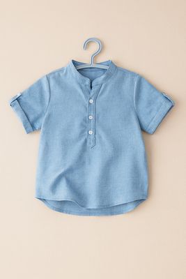 قميص مغربي سمائي