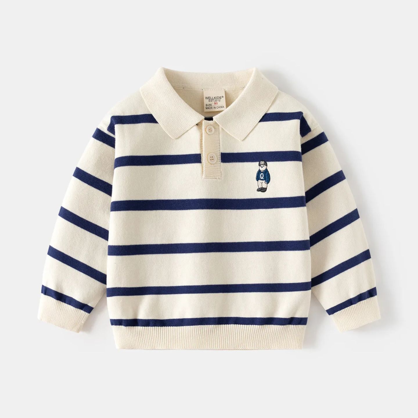 بولوشيرت اوف وايت مخطط نيلي