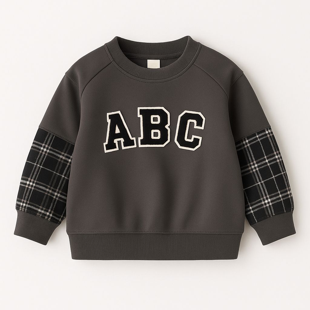 تيشيرت ABC رصاصي