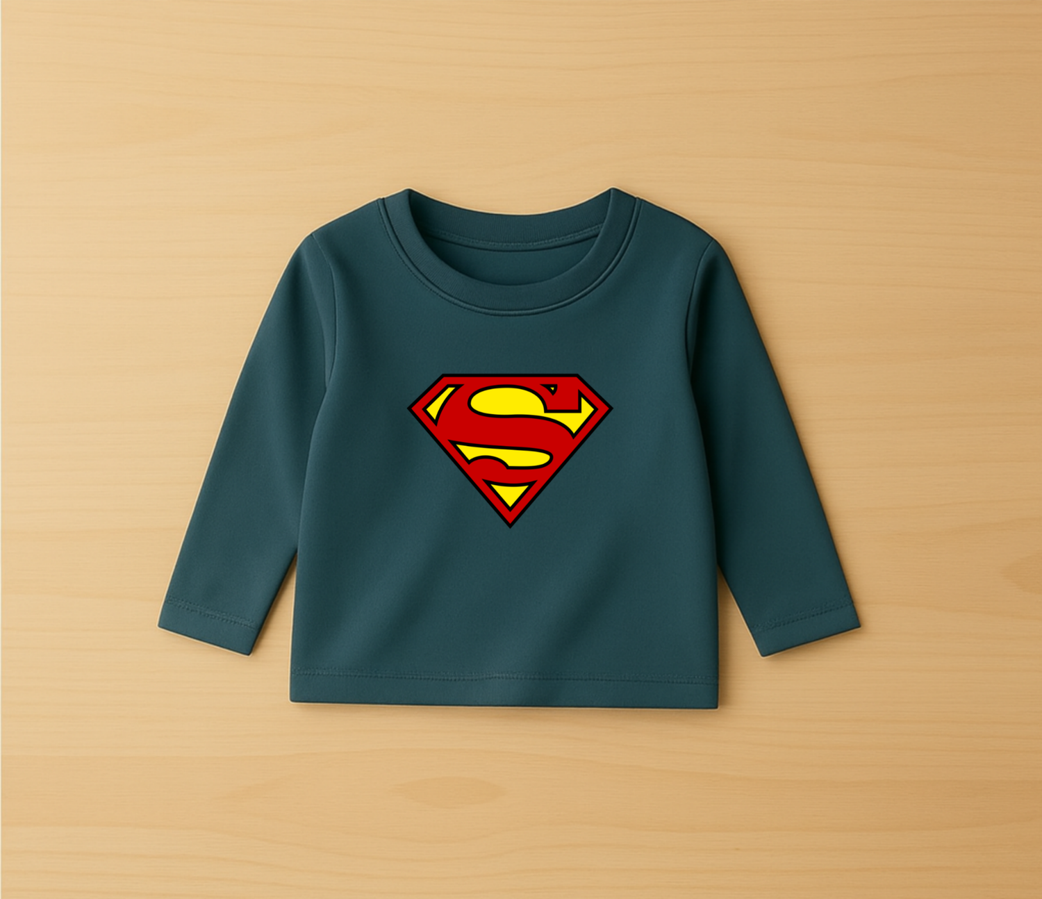 تيشيرت اطفال سوبرمان ازرق