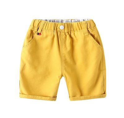 شورت اصفر كتان