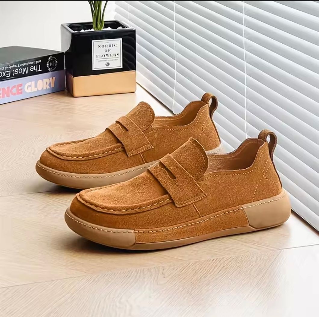 حذاء رجالي شامواه عسلي