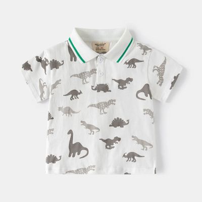 بولوشيرت اطفال دينصورات ابيض