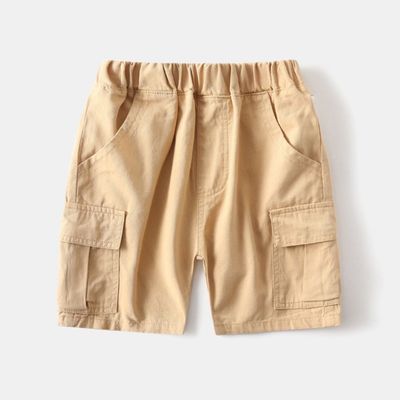 شورت كتان بيجي دبل جيب