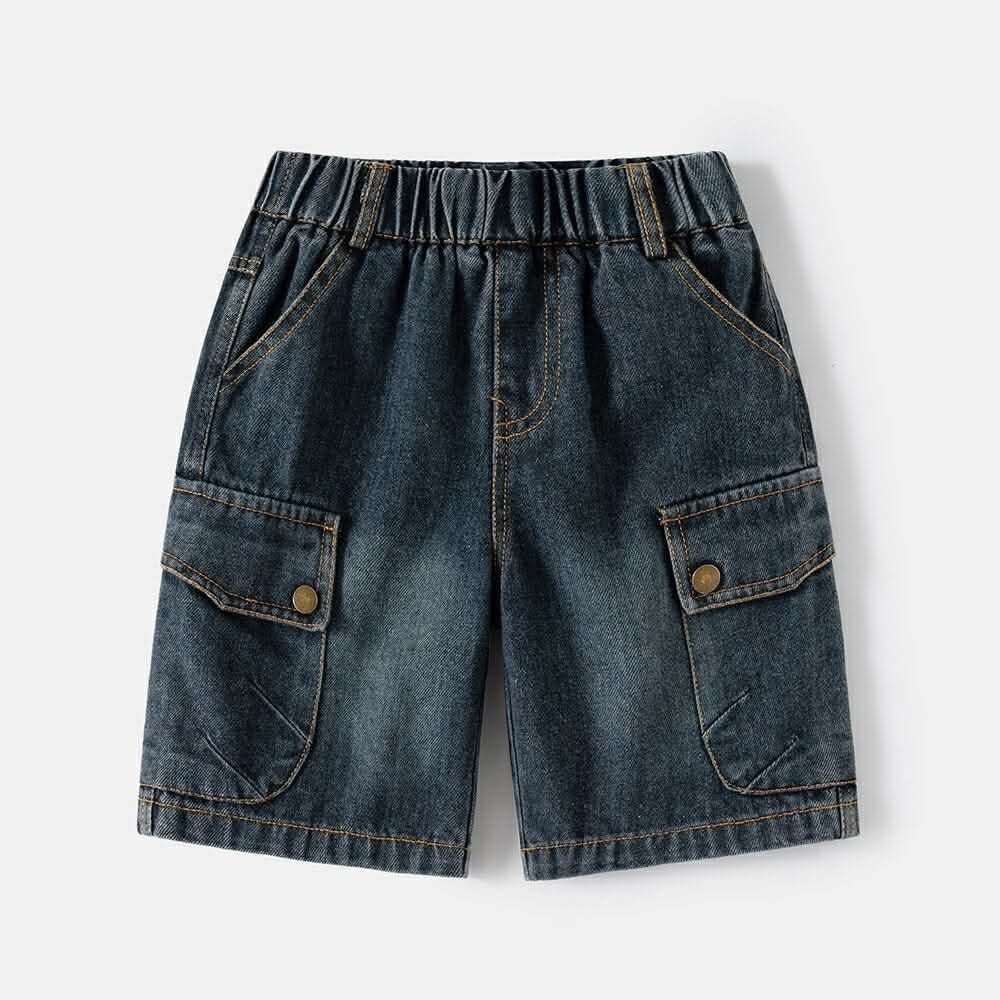 شورت كابوي رمادي دبل جيب