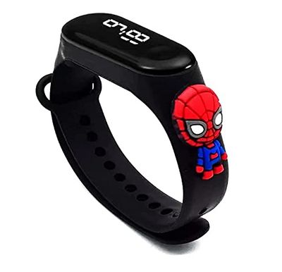 ساعة سبايدرمان اسود