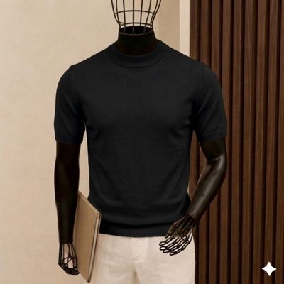 تيشيرت رجالي مودرن اسود