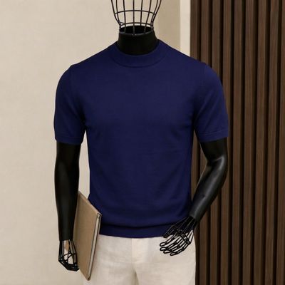 تيشيرت رجالي مودرن نيلي