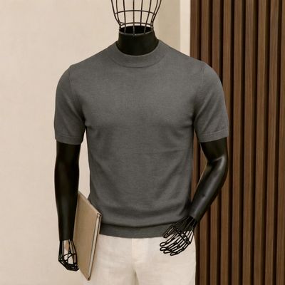 تيشيرت رجالي مودرن رصاصي