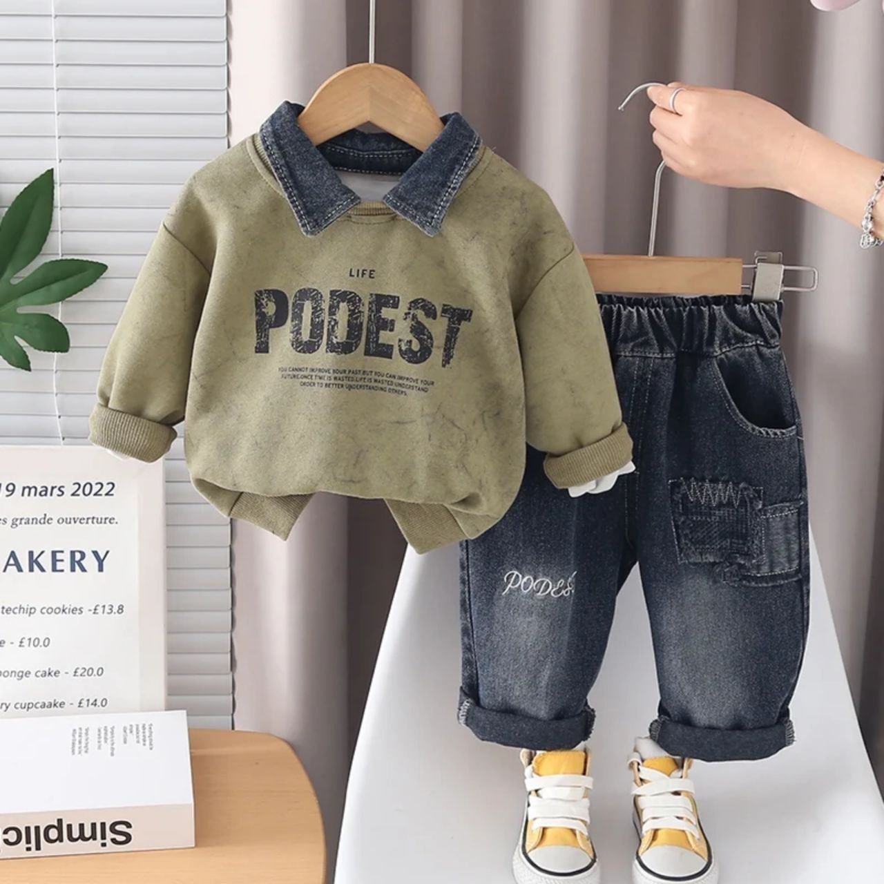طقم PODEST فستقي