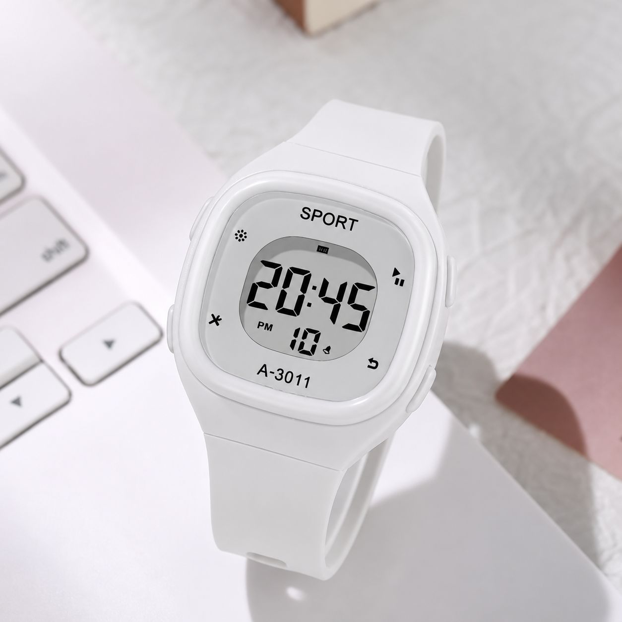A-3011 ساعة ابيض