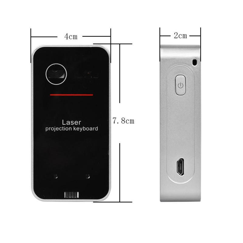 Laser Projection Keyboard - Bluetooth HID Compatible