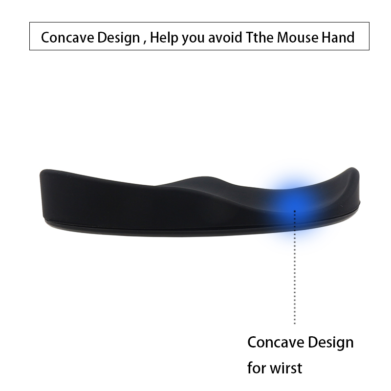 GlidePro Mouse Wrist Rest - Ergonomic Silicone Wristband Mouse Pad