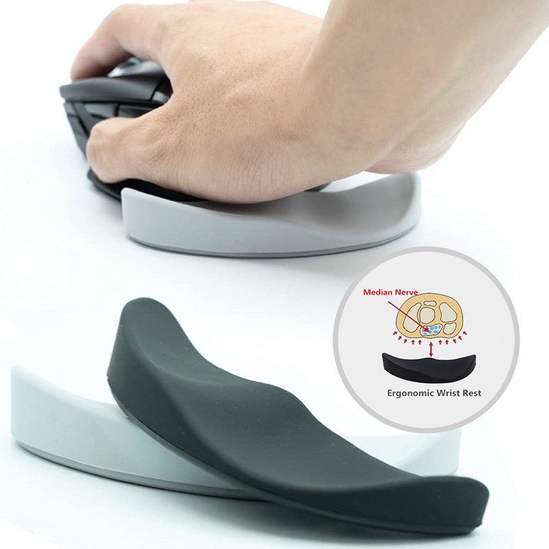 GlidePro Mouse Wrist Rest - Ergonomic Silicone Wristband Mouse Pad