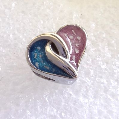 ENTWINED HEART Charm Bead Stainless steel to fit Pandora Stainless steel entwined heart charm bead. Each side can contain fur, hair or ashes you provide. Keepsake Jewellery. Memorial Jewellery. Memory Jewellery