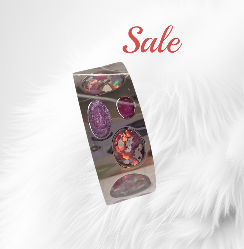 Titanium bubble  ring  to containing the hair, fur or ashes you send me.  Memorial jewellery, Keepsake Jewellery