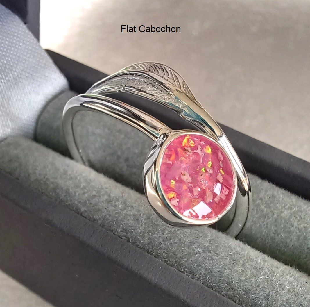Sterling Silver adjustable ring with feather detail to contain the hair, fur or ashes you send. Memorial ring, Keepsake Ring