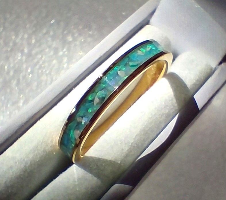 Eternity band Tungsten Carbide 3.2mm ring - GOLD Colour Eternity band Tungsten Carbide 3.2mm ring - GOLD Colour