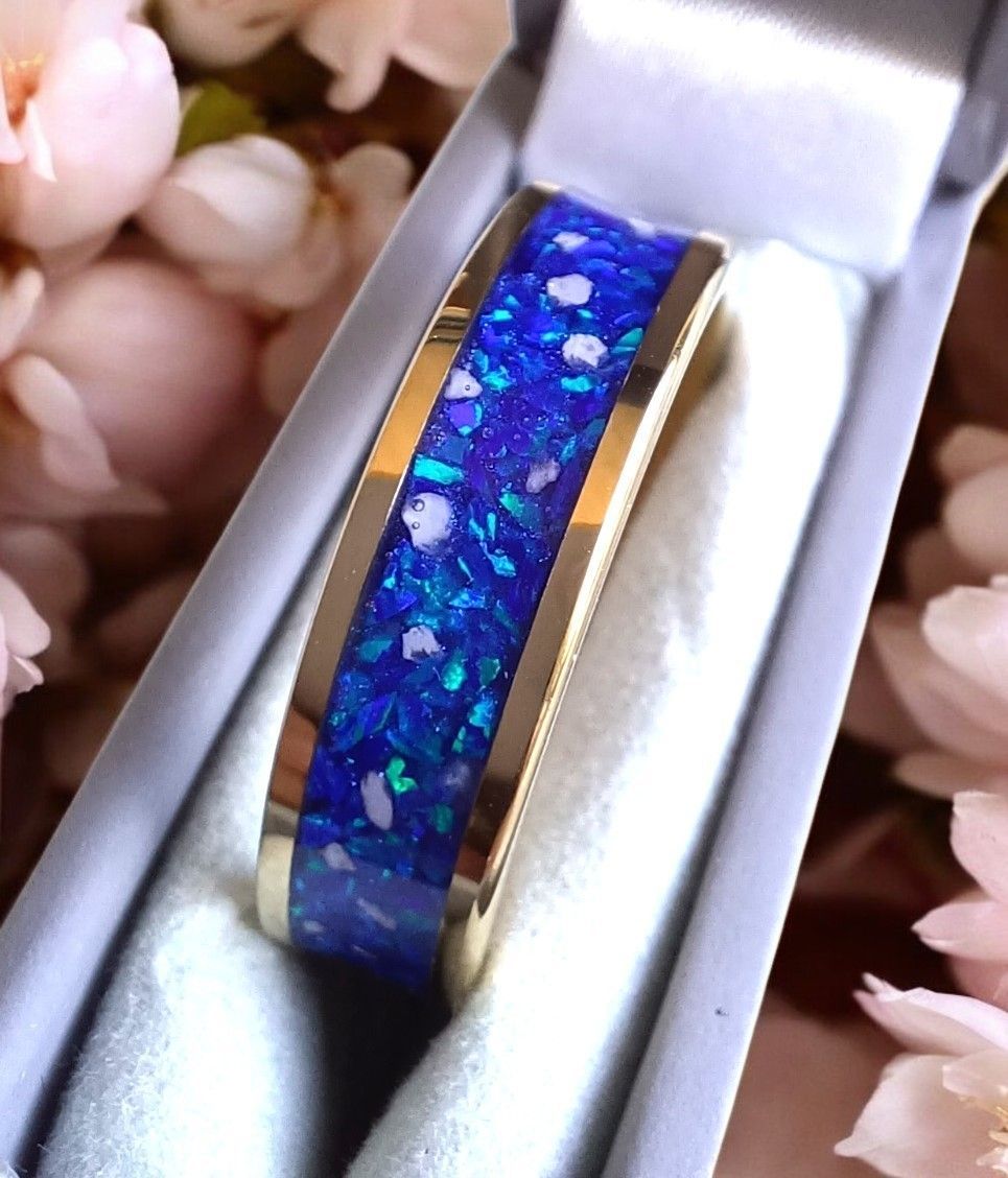 Eternity band tungsten carbide ring to contain the ashes you send me.  Memorial jewellery, Keepsake Jewellery