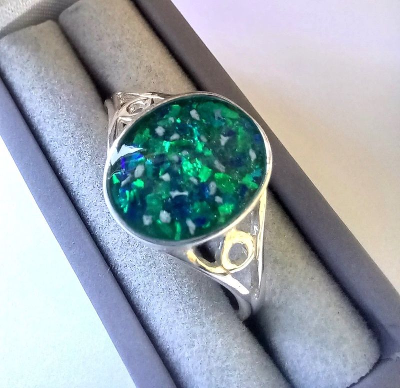 OVAL detail on shank fitted ring 10x8mm bezel for hair or ashes Sterling Silver