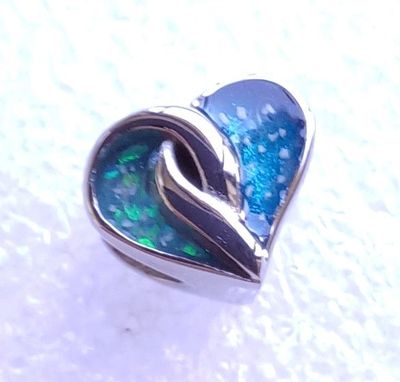 ENTWINED HEART Charm Bead Stainless steel to fit Pandora