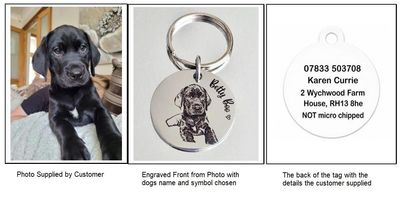 Personalised photo tag for Dogs