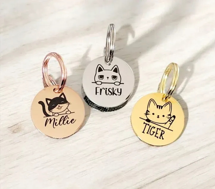 Personalised Cat Name tags