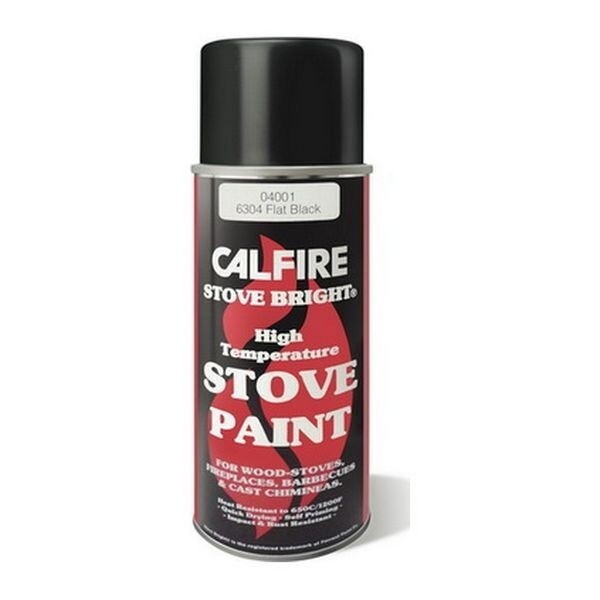 High temp stove paint spray, flat black