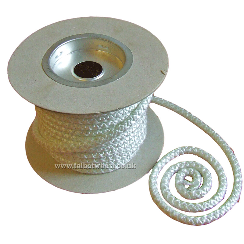 Thermal fire rope seal, white,  per metre