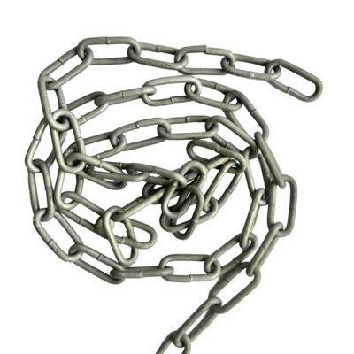 Straight link chain, 6.0mm, galvanized, per metre