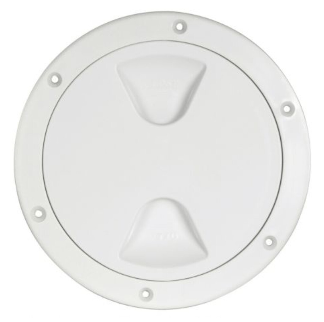 Round white waterproof access hatch 8”