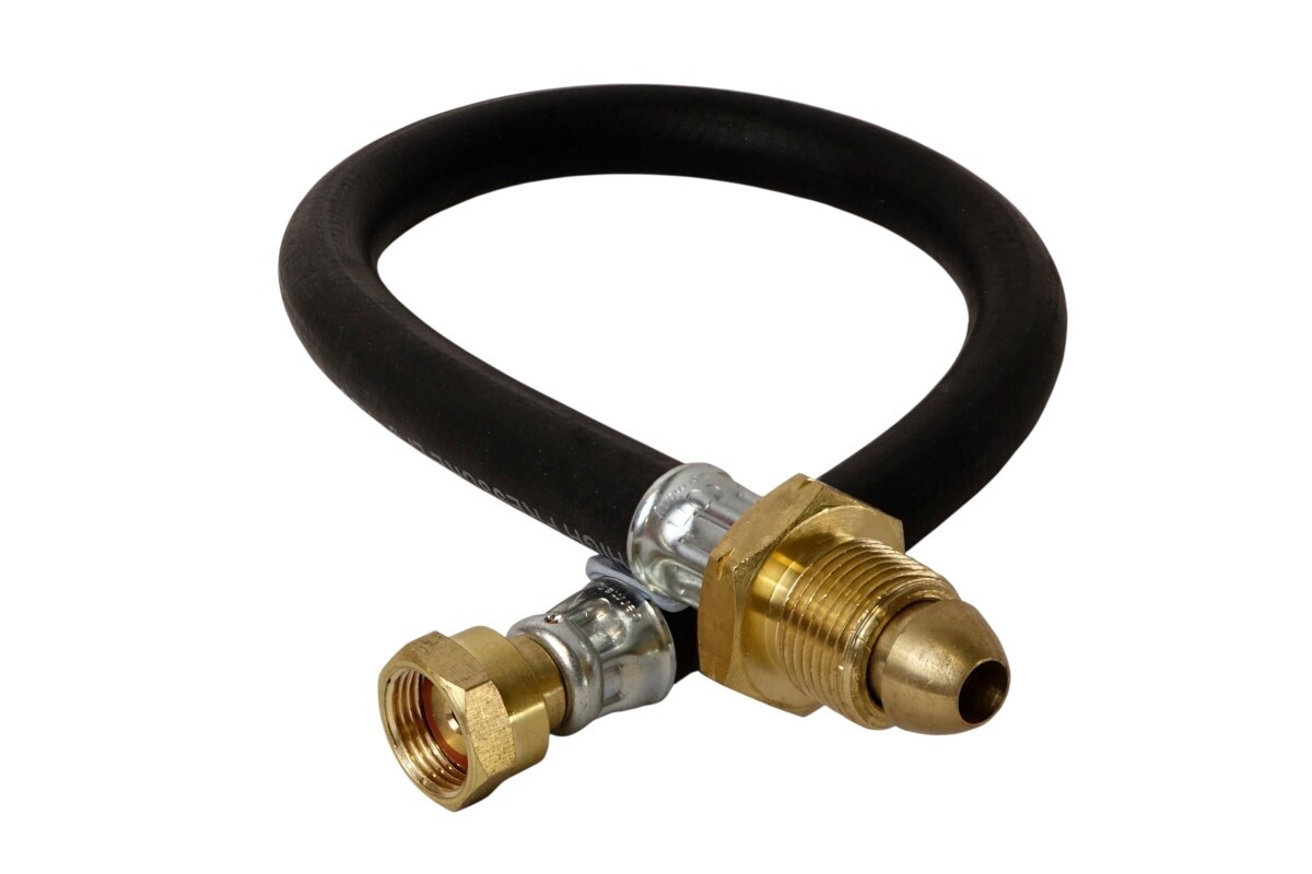 35" propane pigtail non-return POL x W20