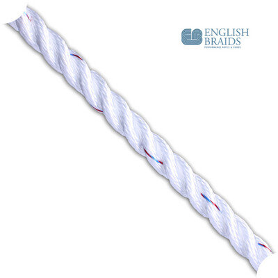 16mm white fleck 3 strand rope 16mm white fleck 3 strand rope