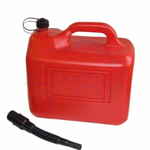 22 litre red plastic  jerry can
