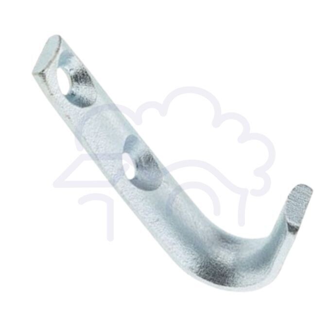 Rope hook half round screw fix
