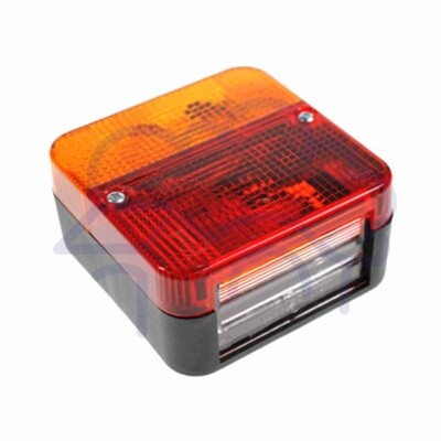 Square rear lamp cluster