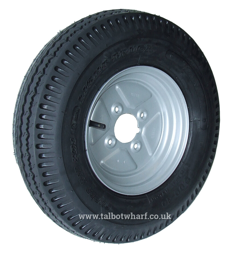 500-10 4 ply 4x4PCD trailer wheel