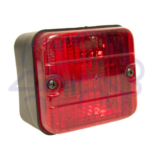 Rear fog lamp with bulb