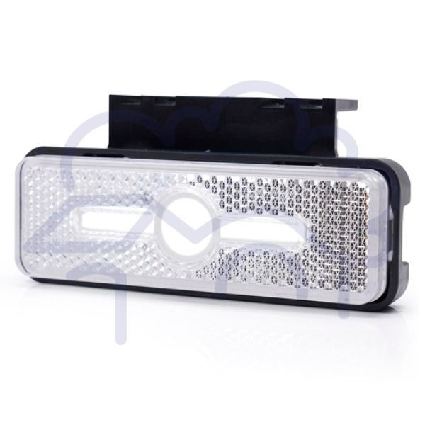 LED clear front marker light with bracket