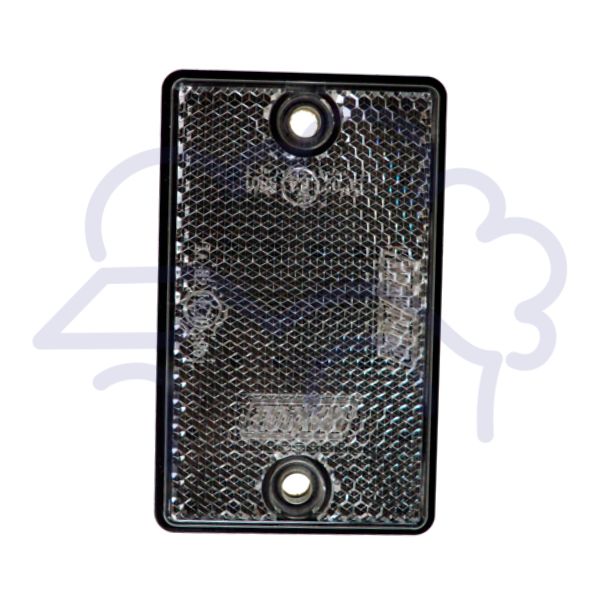 2x clear reflectors