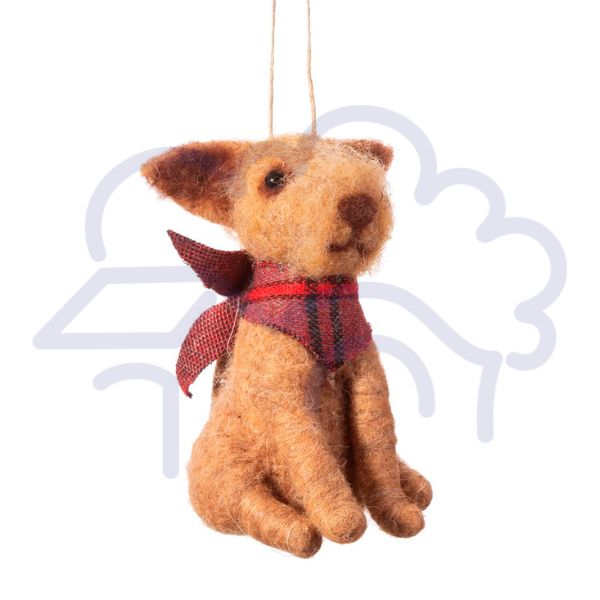 Rusty the Boatyard dog felt tree ornament